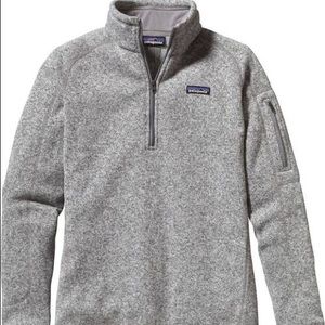 Women's Patagonia Grey 3/4 Zip Pull Over